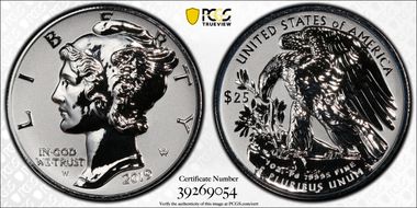 2019-W $25 Palladium, Reverse Proof PR69