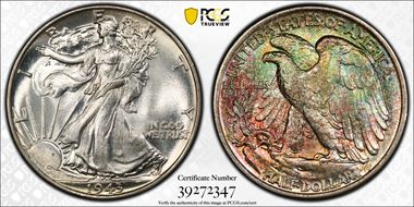 1943 50C MS67+