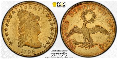 1796 $10 AU58