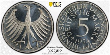 1974-J 5 Mk J-387 MS67