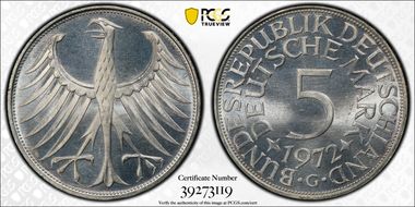 1972-G 5 Mk J-387 MS67