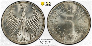 1969-J 5 Mk Regular Issue MS66