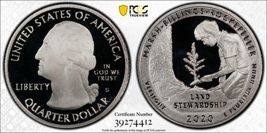 2020-S 25C Marsh-Billings-Rockefeller NP PR69DCAM