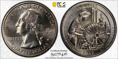 2019-W 25C Lowell NP MS65