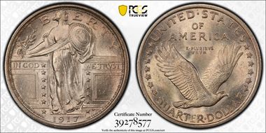 1917 25C Type 1 MS66FH