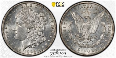 1896-O $1 AU58