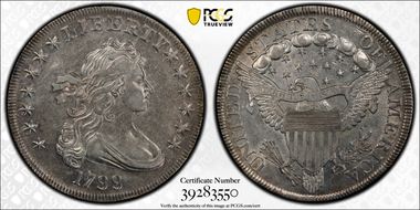 1799 $1 BB-164 AU50