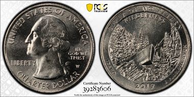 2019-W 25C Frank Church River of No Return NP MS64