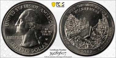 2019-W 25C Frank Church River of No Return NP MS64