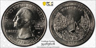 2019-W 25C Frank Church River of No Return NP MS64