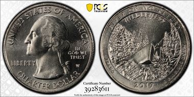 2019-W 25C Frank Church River of No Return NP MS65