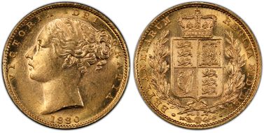 1880-S Sov S-3855 Shield AU58