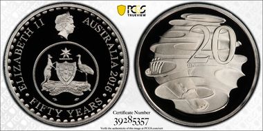 2016 20C 50 Yrs Decimal Currency PR70DCAM