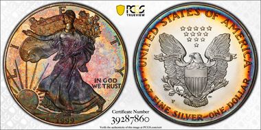 1999-P $1 Silver Eagle PR68DCAM