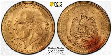 1945 2 1/2 P KM-463  Au MS66