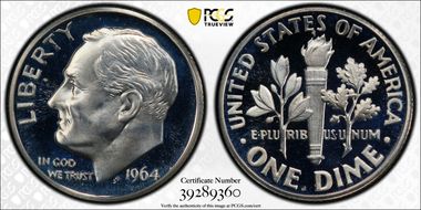 1964 10C PR66DCAM