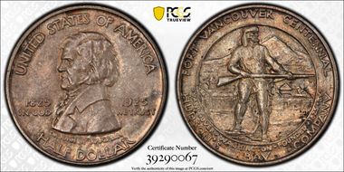 1925 50C Fort Vancouver MS65