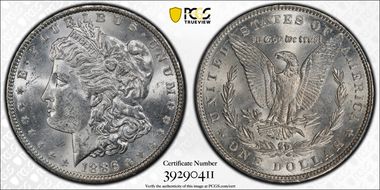 1886 $1 MS63
