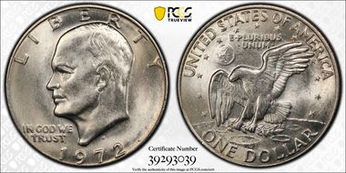 1972-D $1 MS65