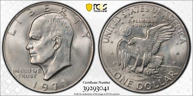 1971-D $1 MS62