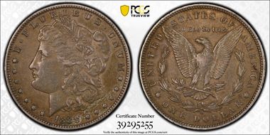 1888-O $1 VAM 24 Oval O XF40