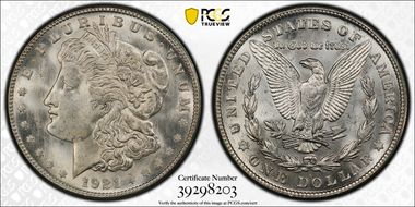 1921-S $1 MS66