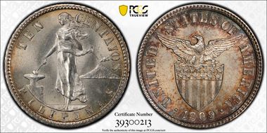 1909-S 10C MS66