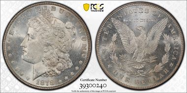 1878 7TF $1 VAM 79 Fill in 8s MS64