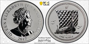 2017 Noble Silver Reverse Proof PR70