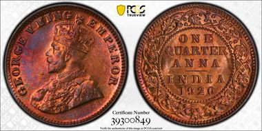 1920(C) 1/4 An SW-8.351 MS66RB