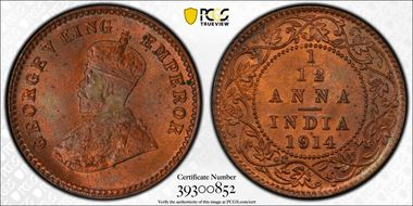 1914(C) 1/12 An SW-8.534 MS65RB