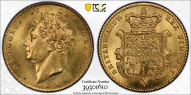 1826 1/2 Sov S-3804 w/o Extra Tuft MS65