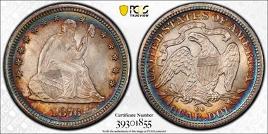 1876-CC 25C MS64+