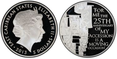 2013 $5 Diamond Jubilee PR69DCAM