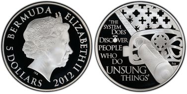 2012 $5 Diamond Jubilee PR70DCAM