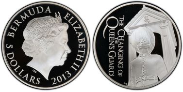 2013 $5 Changing of the Guard PR69DCAM