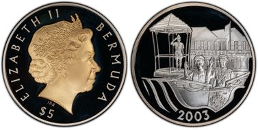 2003 $5 Golden Jubilee PR69DCAM