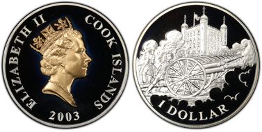 2003 $1 Golden Jubilee PR69DCAM