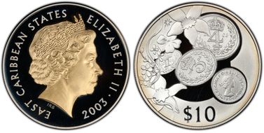 2003 $10 Golden Jubilee Maundy PR68DCAM