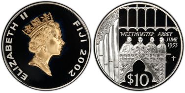 2002 $10 Golden Jubilee PR69DCAM