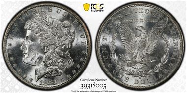 1881-S $1 MS64+