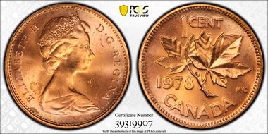 1978 1C High 8 MS64RD