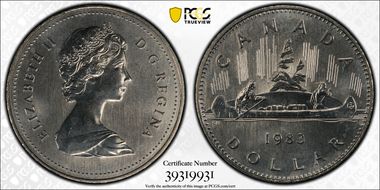 1983 $1 Voyageur MS65