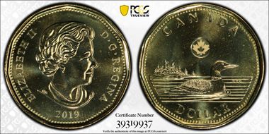 2019 $1 Loon MS66