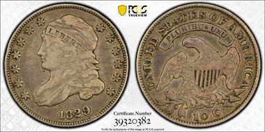 1829 10C JR-10, Curl Base 2 VF30