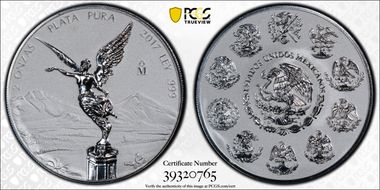 2017-Mo 2 Onza Libertad Ag Rev PR PR69