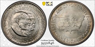 1952-D 50C Washington-Carver MS66+