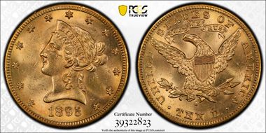 1895-S $10 MS63