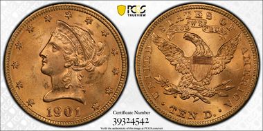 1901 $10 MS63