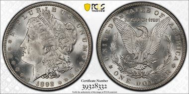 1892 $1 MS65
